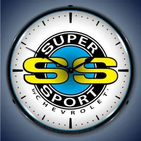 Chevrolet Super Sport Backlit LED Clock