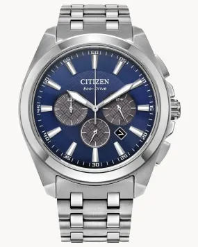 Citizen Peyten Blue Dial Stainless Steel Bracelet Watch CA4510-55L