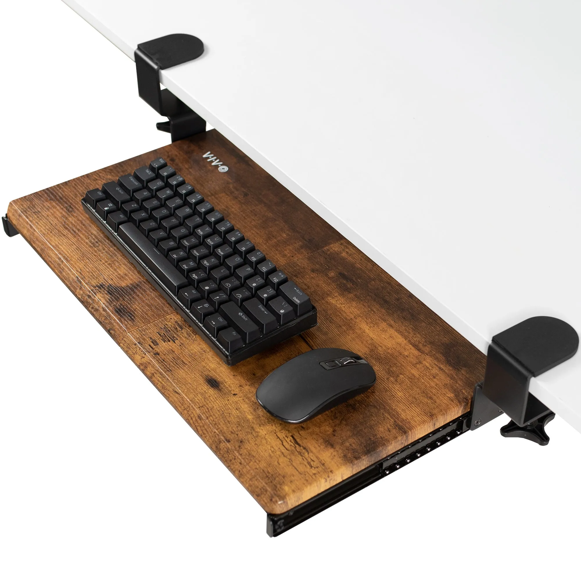 Clamp-on Compact Keyboard Tray