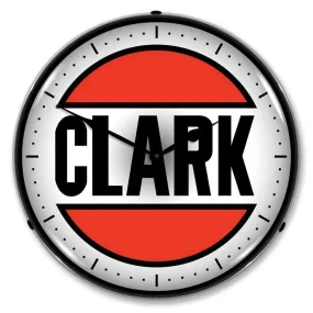 Clark Gas Backlit LED Clock