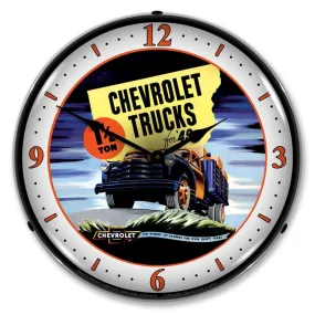 Collectable Sign and Clock - 1949 Chevrolet Truck Clock