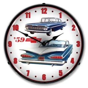 Collectable Sign and Clock - 1959 Chevrolet Clock