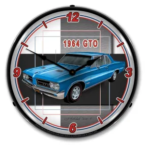 Collectable Sign and Clock - 1964 GTO Clock