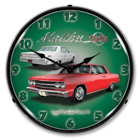 Collectable Sign and Clock - 1965 Chevelle Malibu SS Clock