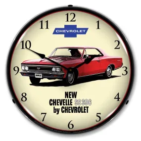 Collectable Sign and Clock - 1966 Chevelle SS 396 Clock