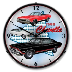 Collectable Sign and Clock - 1968 Chevelle Clock