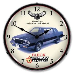 Collectable Sign and Clock - 1987 Buick Grand National Clock