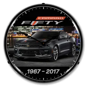 Collectable Sign and Clock - 2017 Camaro 50th Clock