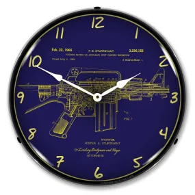 Collectable Sign and Clock - AR-15 Patent Clock