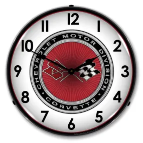 Collectable Sign and Clock - C3 Corvette Clock