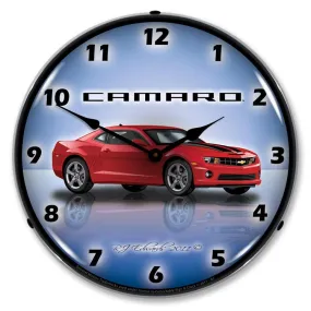 Collectable Sign and Clock - Camaro G5 Red Jewel Clock