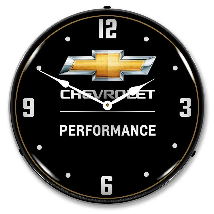 Collectable Sign and Clock - Chevrolet Performance 2 Clock