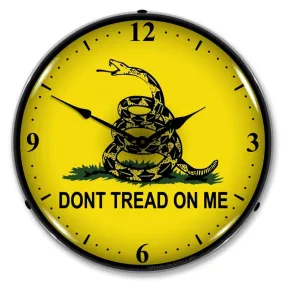 Collectable Sign and Clock - Don't Tread On Me Clock