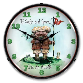 Collectable Sign and Clock - Golf is a Sport Clock