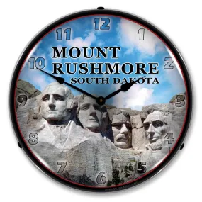 Collectable Sign and Clock - Mount Rushmore Clock