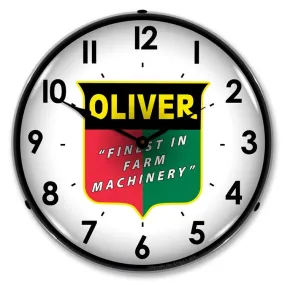 Collectable Sign and Clock - Oliver Farm Machinery Clock