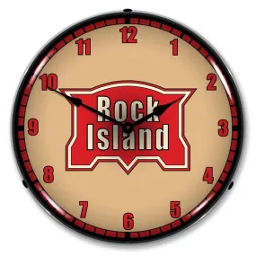 Collectable Sign and Clock - Rock Island Railroad Clock