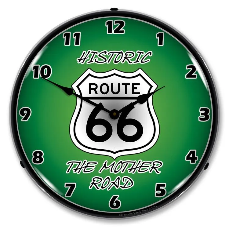 Collectable Sign and Clock - Route 66 The Mother Road Clock