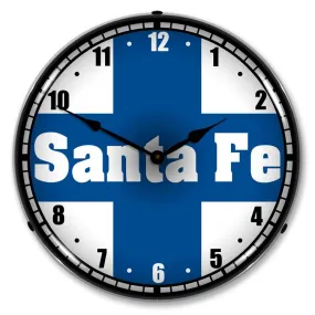 Collectable Sign and Clock - Santa Fe Railroad Clock