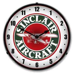 Collectable Sign and Clock - Sinclair Aircraft Clock