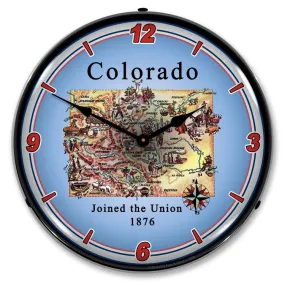 Collectable Sign and Clock - State of Colorado Clock