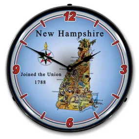 Collectable Sign and Clock - State of New Hampshire Clock