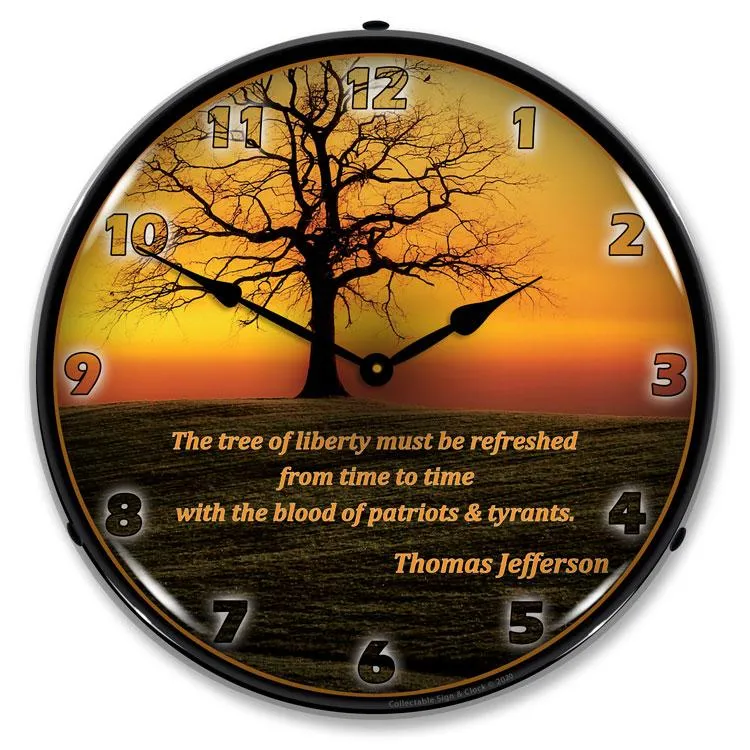 Collectable Sign and Clock - The Tree of Liberty Clock