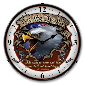 Collectable Sign and Clock - We the People Clock