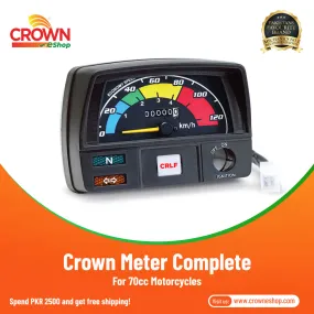 Crown Meter Complete for 70cc Motorcycles