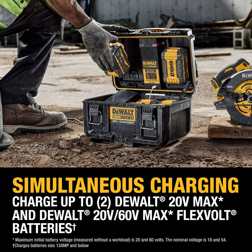 DeWALT DWST08050 TOUGHSYSTEM 2.0 20V Dual Port Charger Box