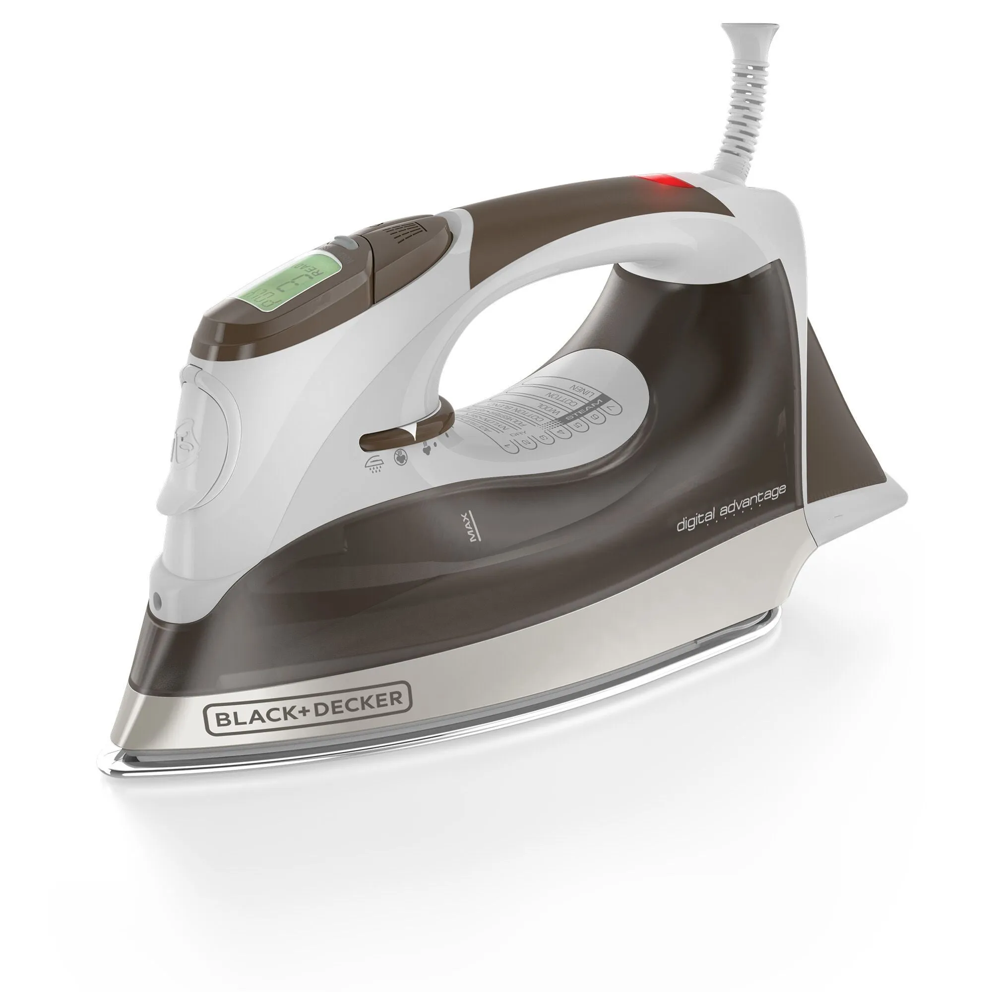 Digital Advantage Stainless Steel Iron, Gray