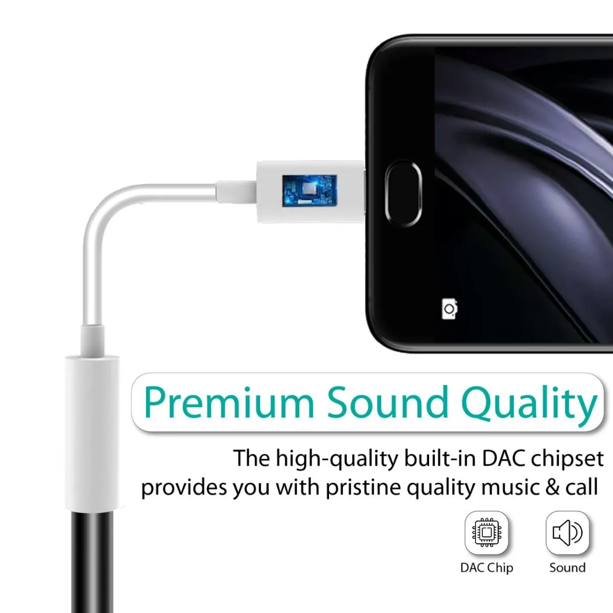 Dynamic Stereo USB-C to 3.5mm AUX Adapter