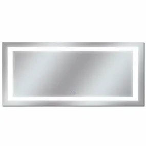 Edison 88 in. x 38 in. LED Wall Mirror with Touch On/Off Dimmer Function