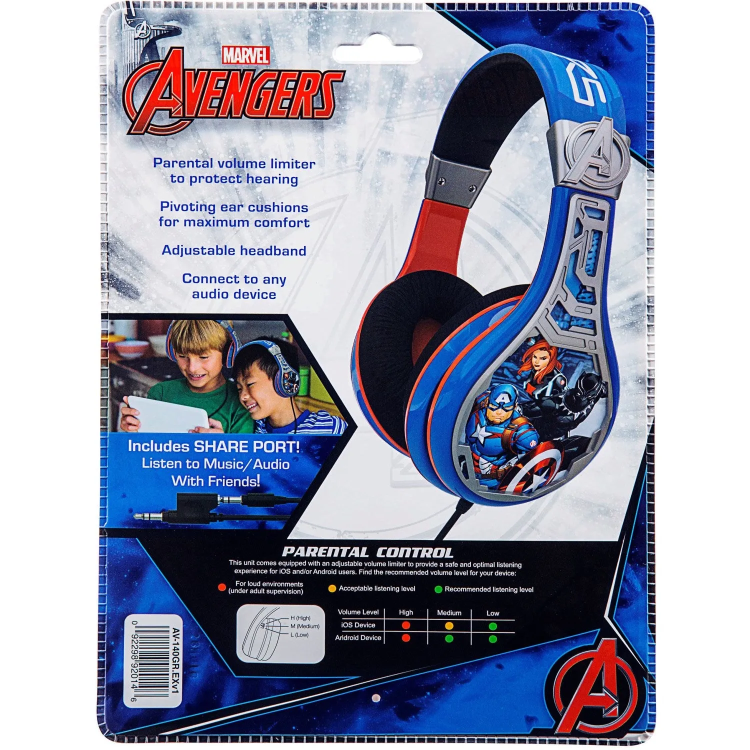 eKids Avengers Youth Headphones