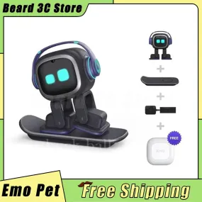 Emo Intelligent Robot Pet Toys Emo Accompanying Voice Machine Ai Puzzle Electronic Action Desktop Electronic Pet Kids Gifts Toys