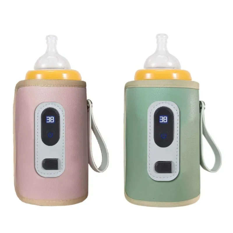 Feeding Bottle Heat Keeper Travel Warmer Cover Formula Milk Water USB Heater