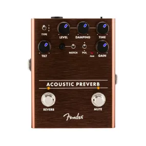 Fender Acoustic Preamp/Reverb Effects Pedal Copper