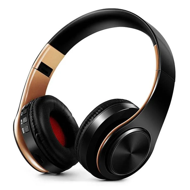 Foldable Wireless Bluetooth Headphones with Superior Stereo Sound and Microphone Support