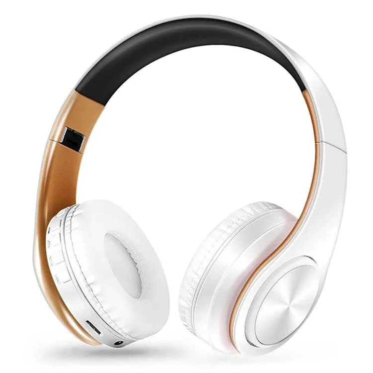 Foldable Wireless Bluetooth Headphones with Superior Stereo Sound and Microphone Support