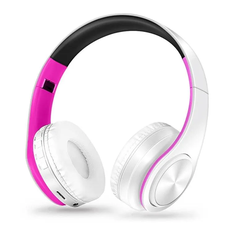 Foldable Wireless Bluetooth Headphones with Superior Stereo Sound and Microphone Support