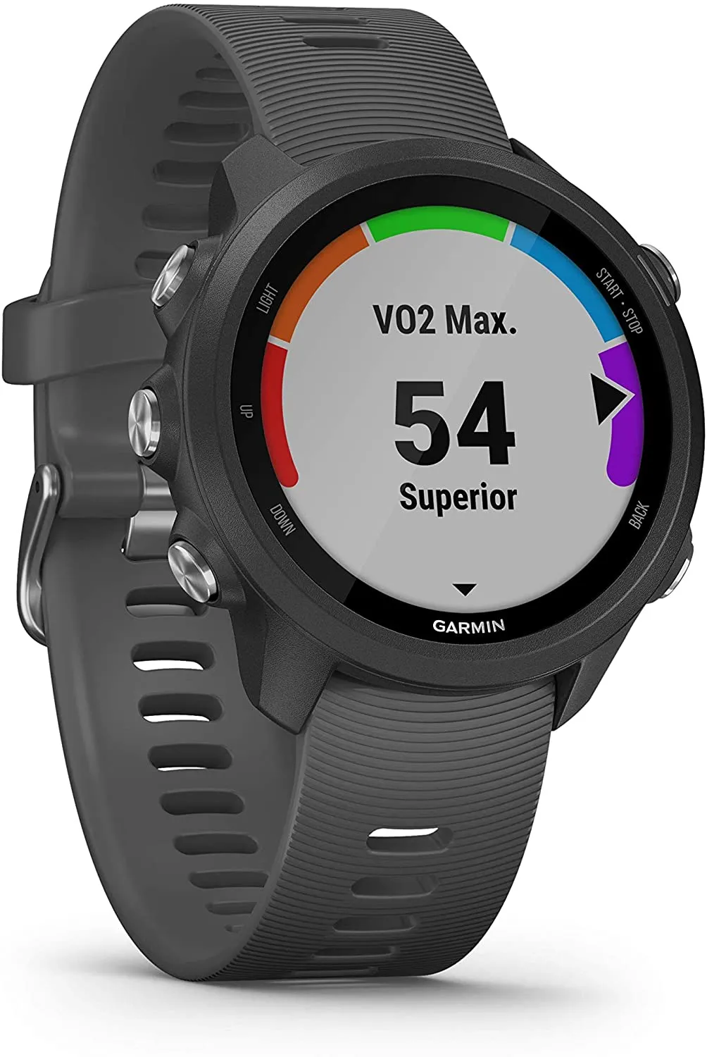 Garmin Forerunner 245 GPS Running Smartwatch (010-02120-00, Blue/Khaki/Lime)