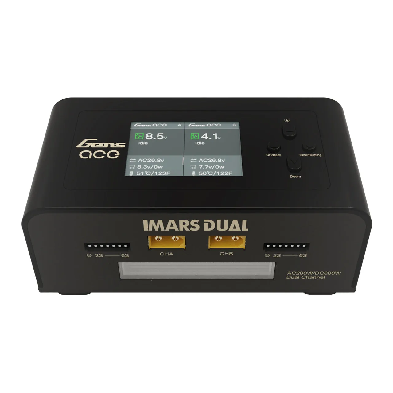 GensAce Imars Dual Channel AC200W/DC300Wx2 Balance Charger 