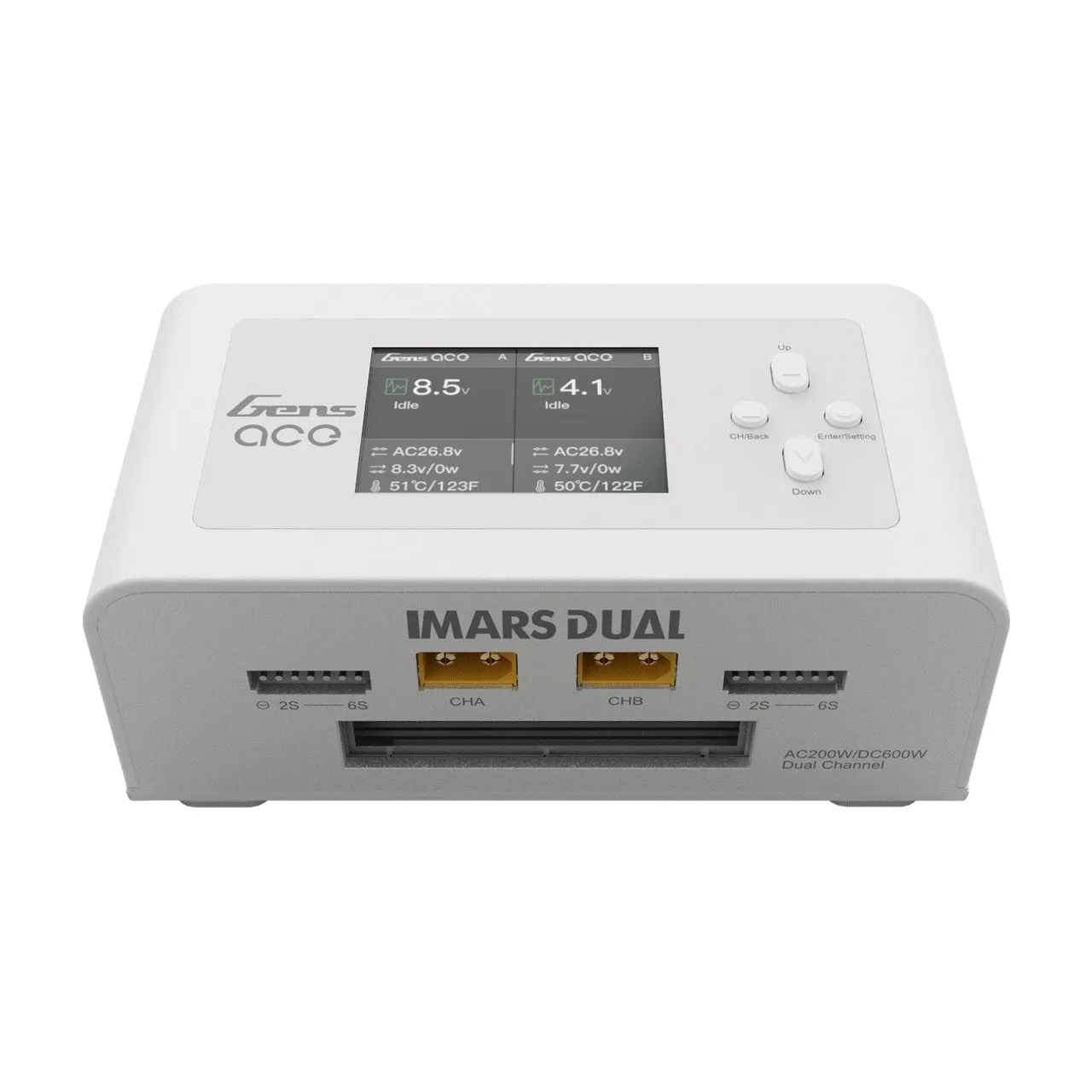 GensAce Imars Dual Channel AC200W/DC300Wx2 Balance Charger 