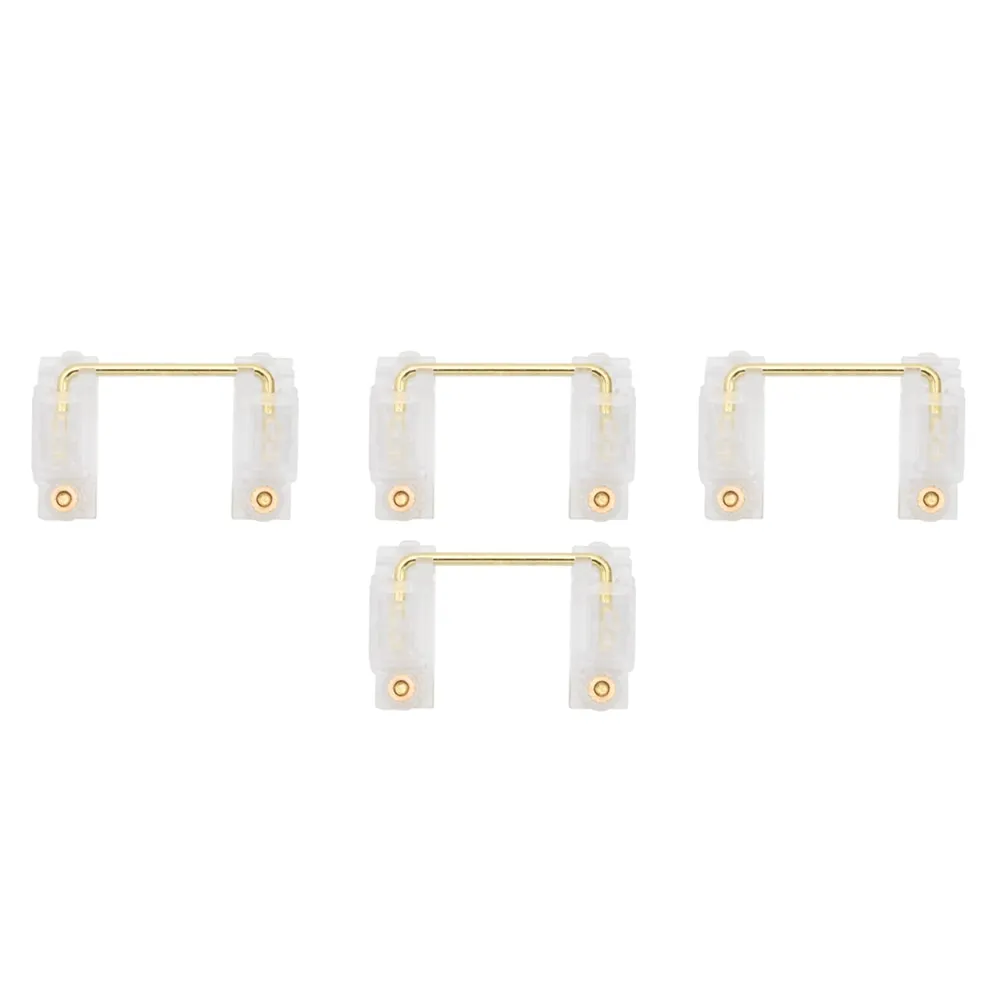 GKs Transparent Gold Plated PCB screw in Stabilizer Custom Mechanical Keyboard