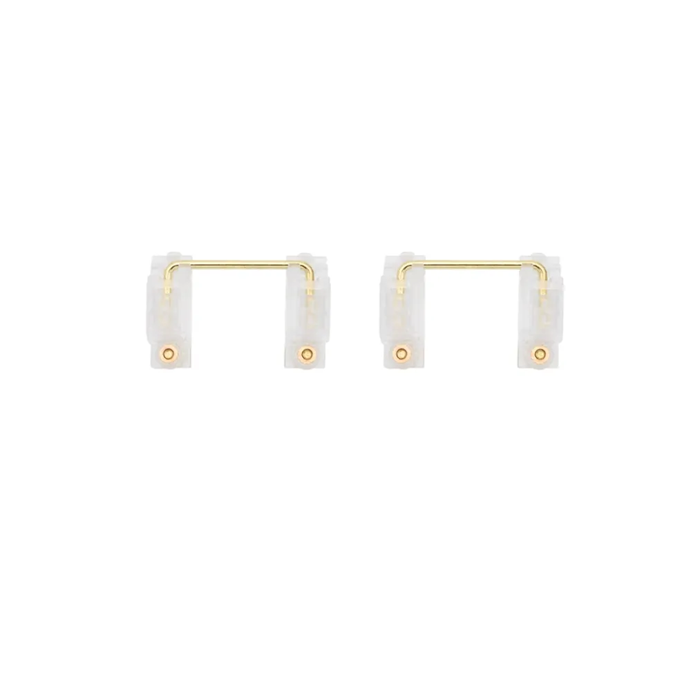 GKs Transparent Gold Plated PCB screw in Stabilizer Custom Mechanical Keyboard