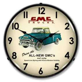 GMC Trucks 1956 Backlit LED Clock