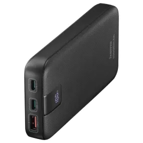 Hama 20000mAh Quick Charge 3.0 Power Bank - Anthracite Black | 514813