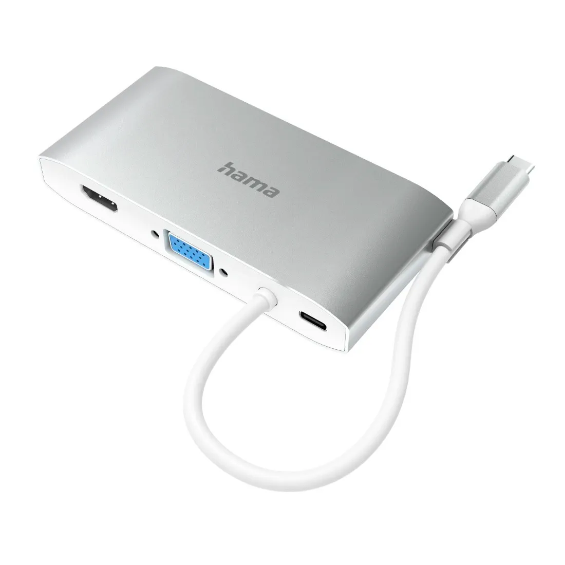 Hama USB-C Multiport Hub - Silver & White | 451507