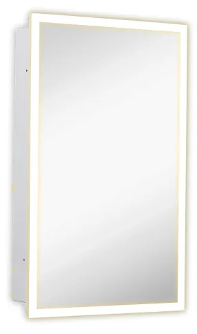 Hamilton Hills Medicine Cabinet with Lighting Backlit Medicine Cabinet 16" x 26"