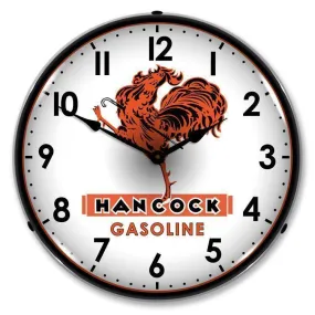 Hancock Gas Backlit LED Clock